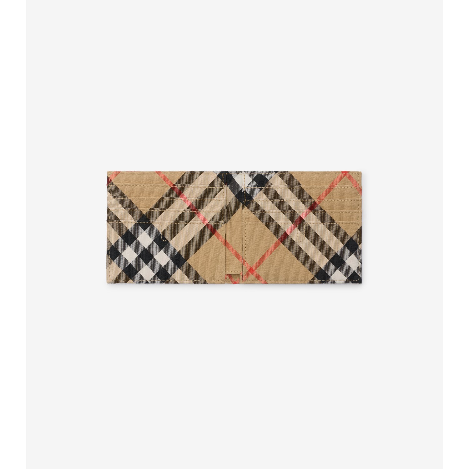 Check EKD Bifold Wallet in Sand Men Nylon Burberry Official