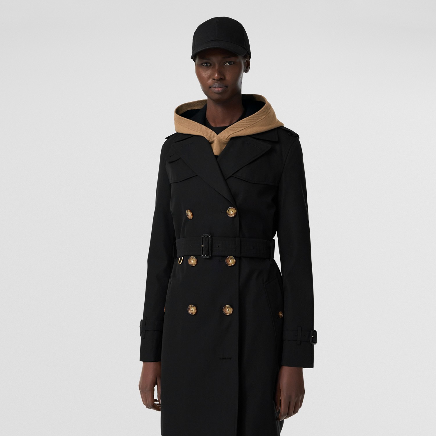 Trench coat Islington corto (Negro) - Mujer | Burberry® oficial