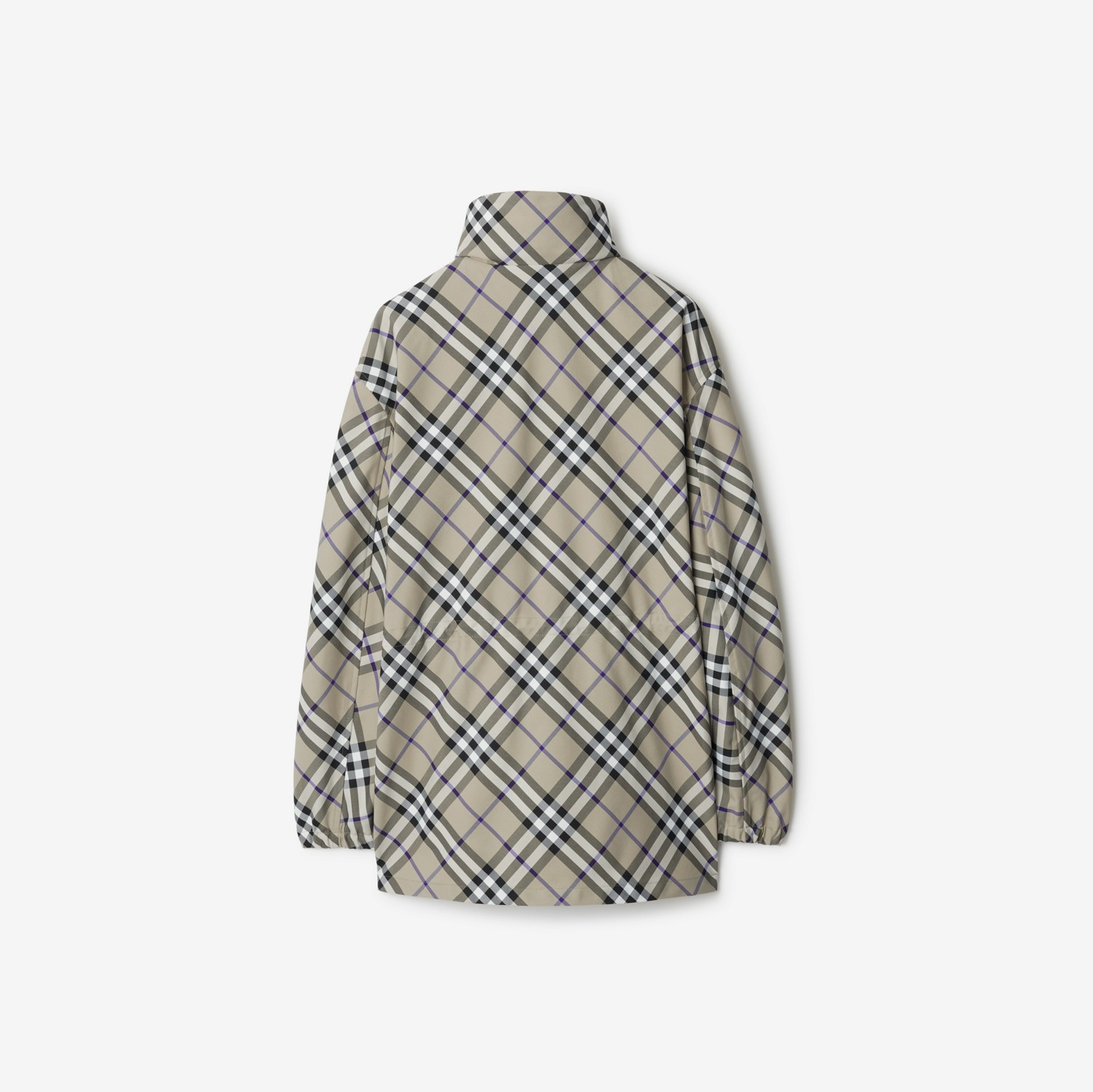 Check Jacket in Lichen - Women, Nylon | Burberry® Official Check Jacket in Lichen - Women, Nylon | Burberry® Official