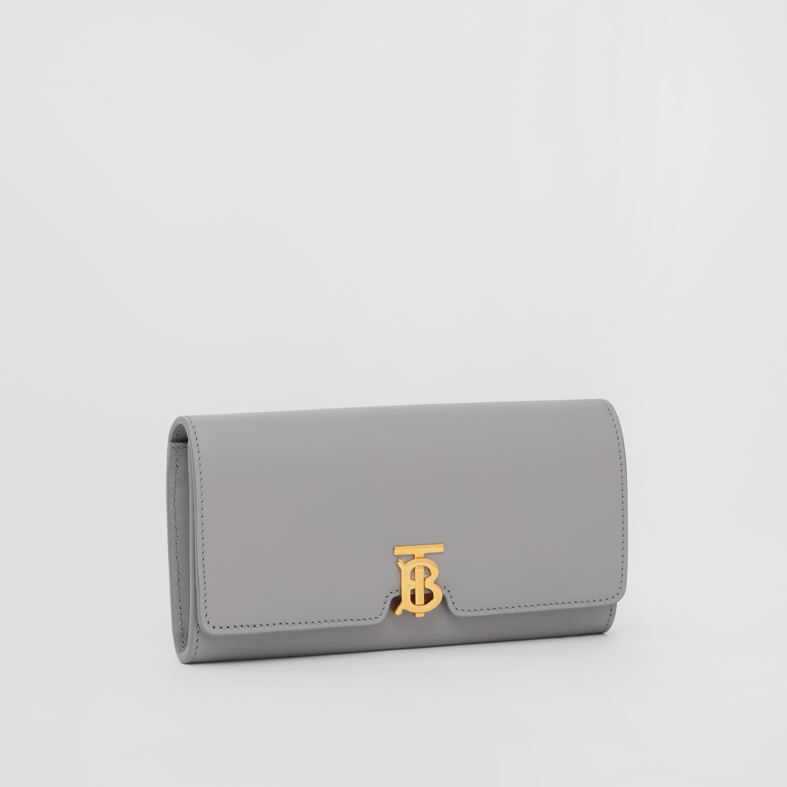Leather TB Continental Wallet in Heather Melange - Women | Burberry® Official - 4