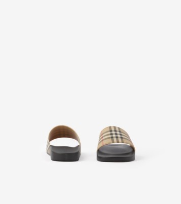 Mens store burberry sliders