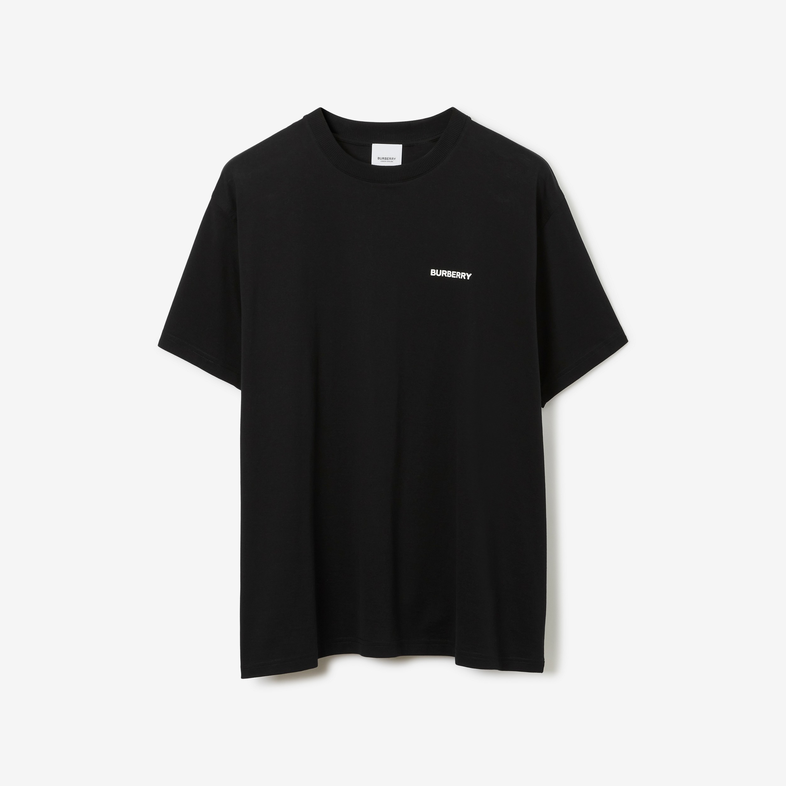 Camiseta en algodón con motivo de camión de helados (Negro) - Hombre | Burberry® oficial - 1