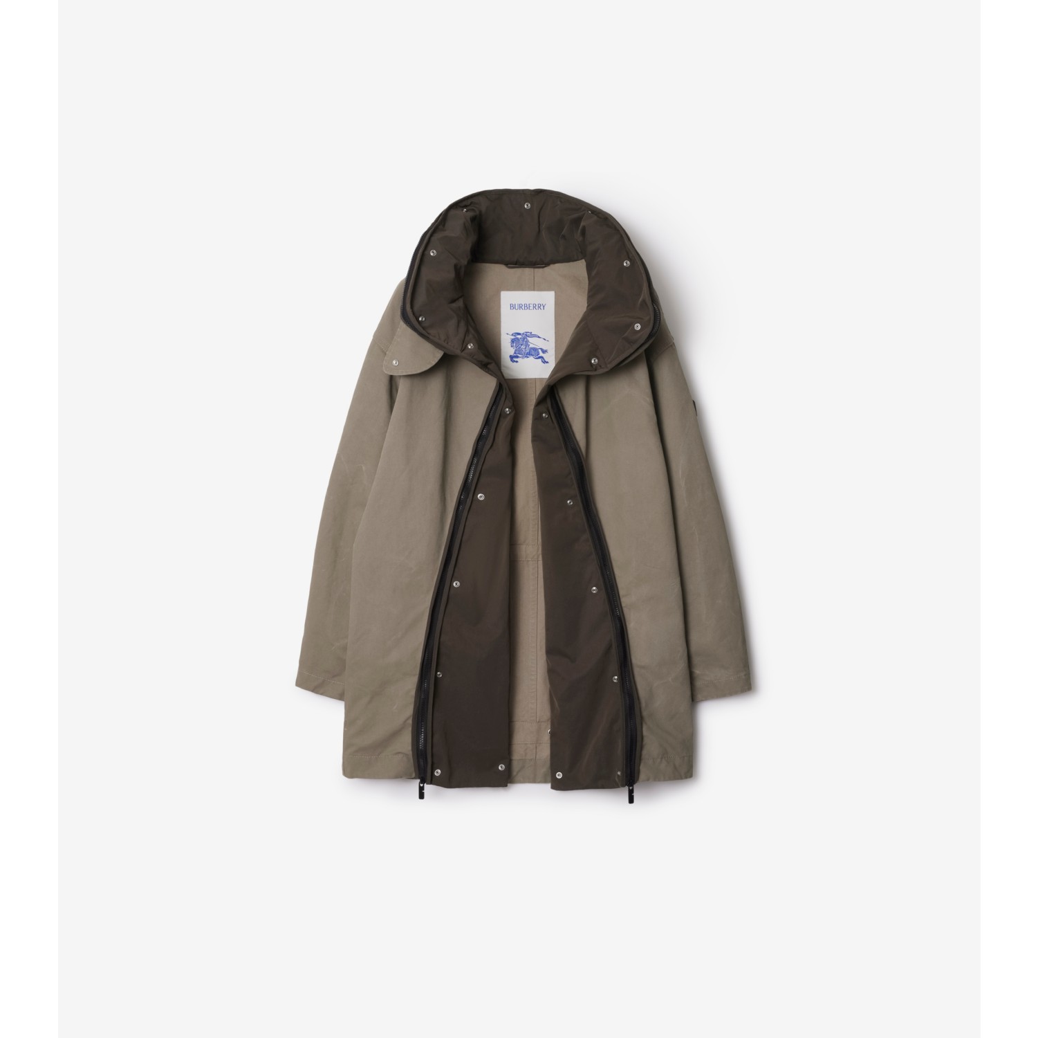 Parka in cotone con imbottitura staccabile