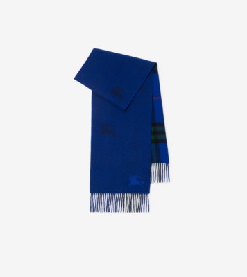 Reversible EKD Check Cashmere Scarf in Knight | Burberry® Official