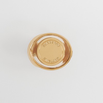 レジン＆ゴールドプレート シグネットリング (ライトゴールド) - ウィメンズ | Burberry®公式サイト