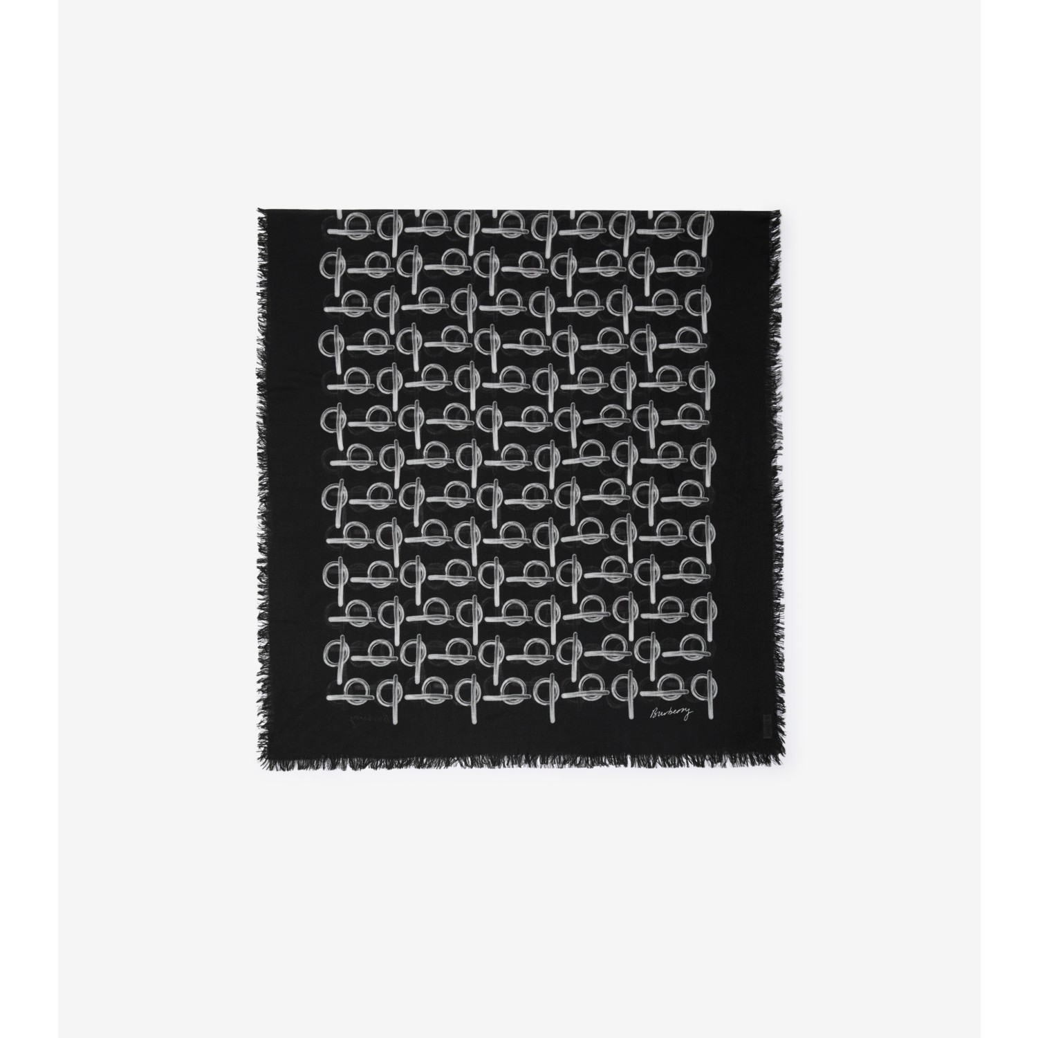 Burberry store scarf silver