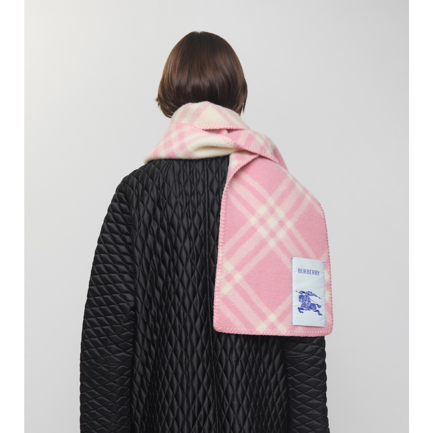 Check Wool Scarf