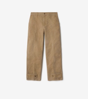 Cotton Trousers in Walrus - Men | Burberry® Official
