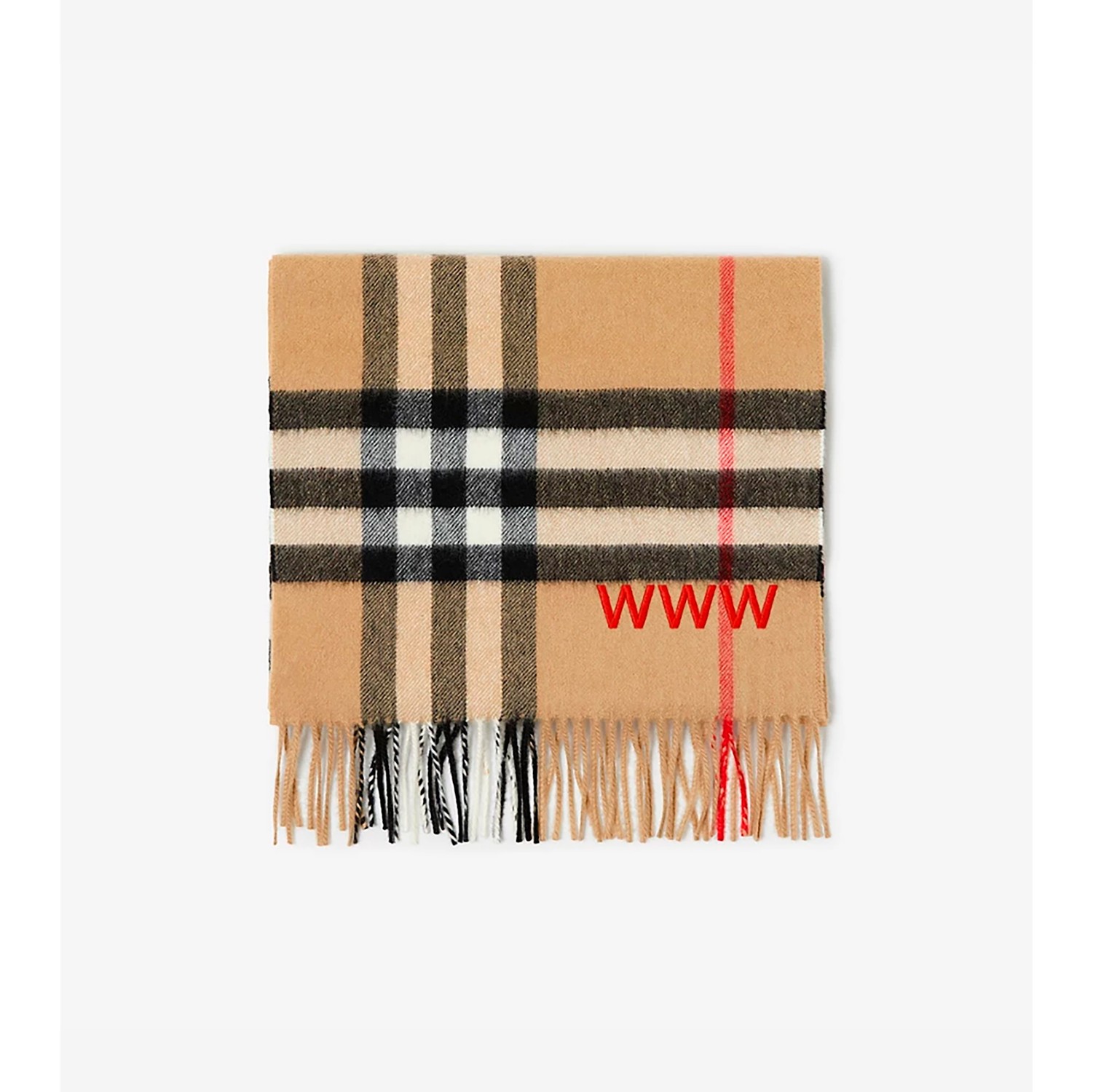 Burberry Two-Tone Checked Cashmere Scarf