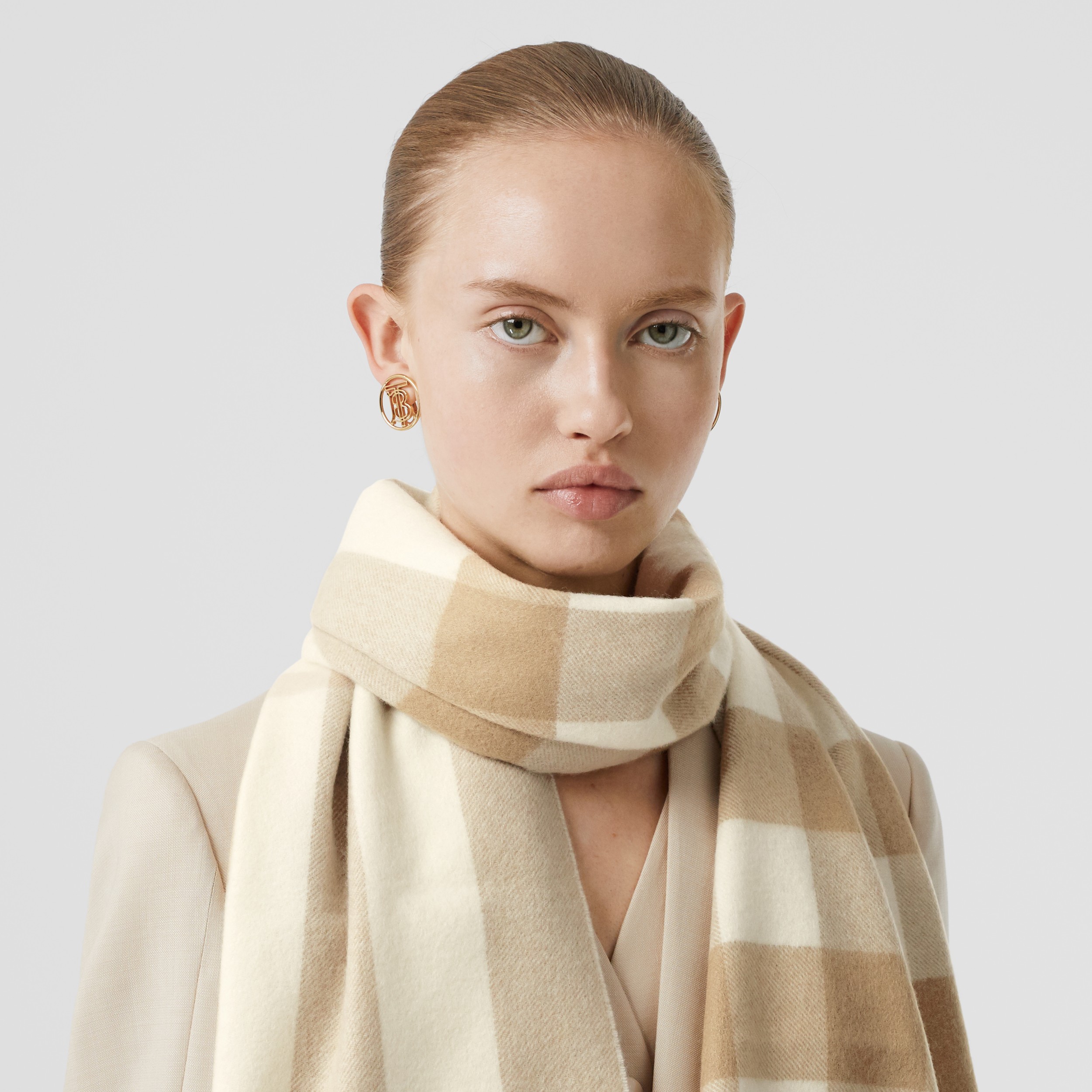 Check Cashmere Scarf in | Burberry® Official