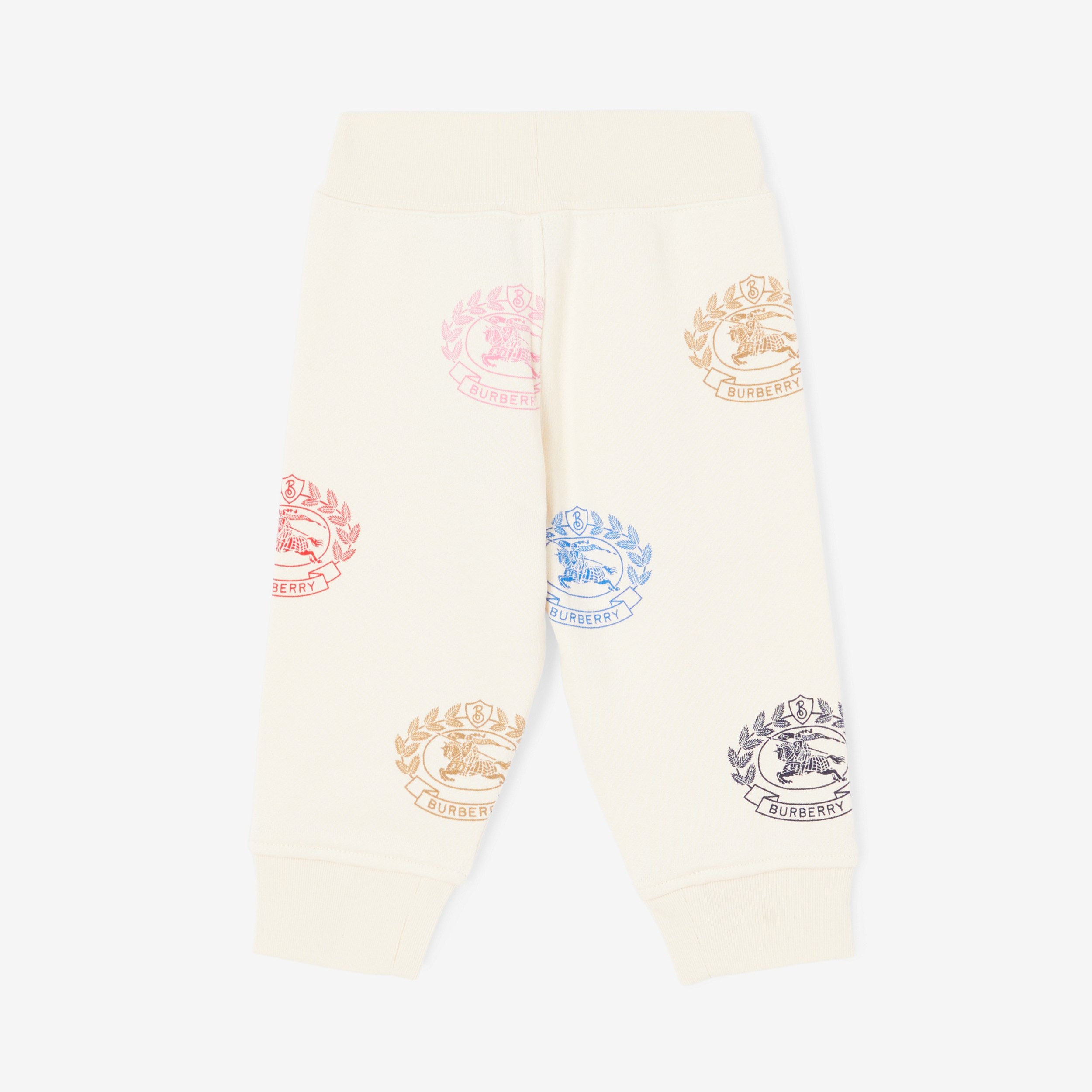 Pantalones de jogging en algodón con emblemas Equestrian Knight (Crema Pálido) - Niños | Burberry® oficial - 2