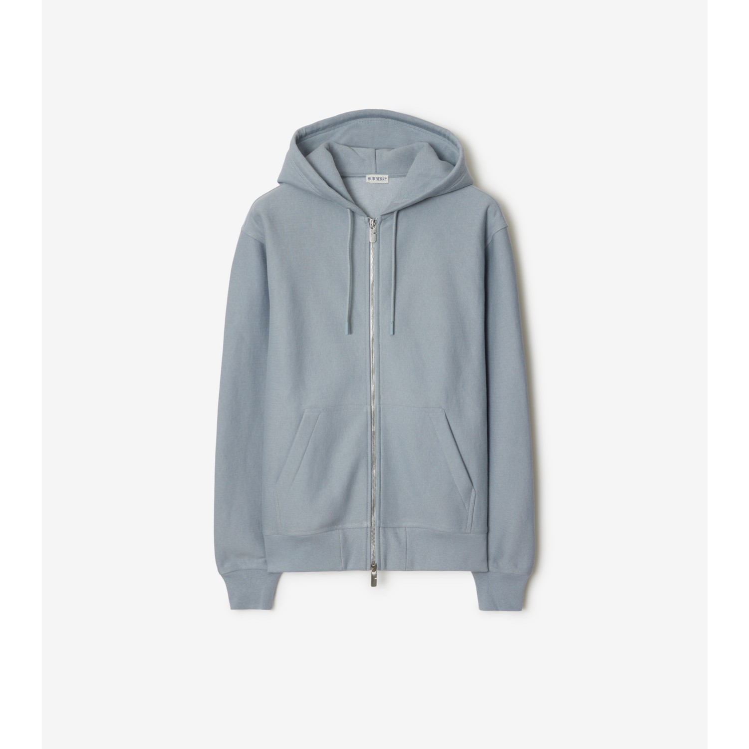 Logo Cotton Blend Zip Hoodie