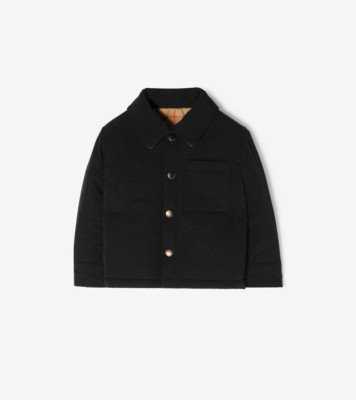 リバーシブル キルティング ナイロンジャケット (ブラック) | Burberry