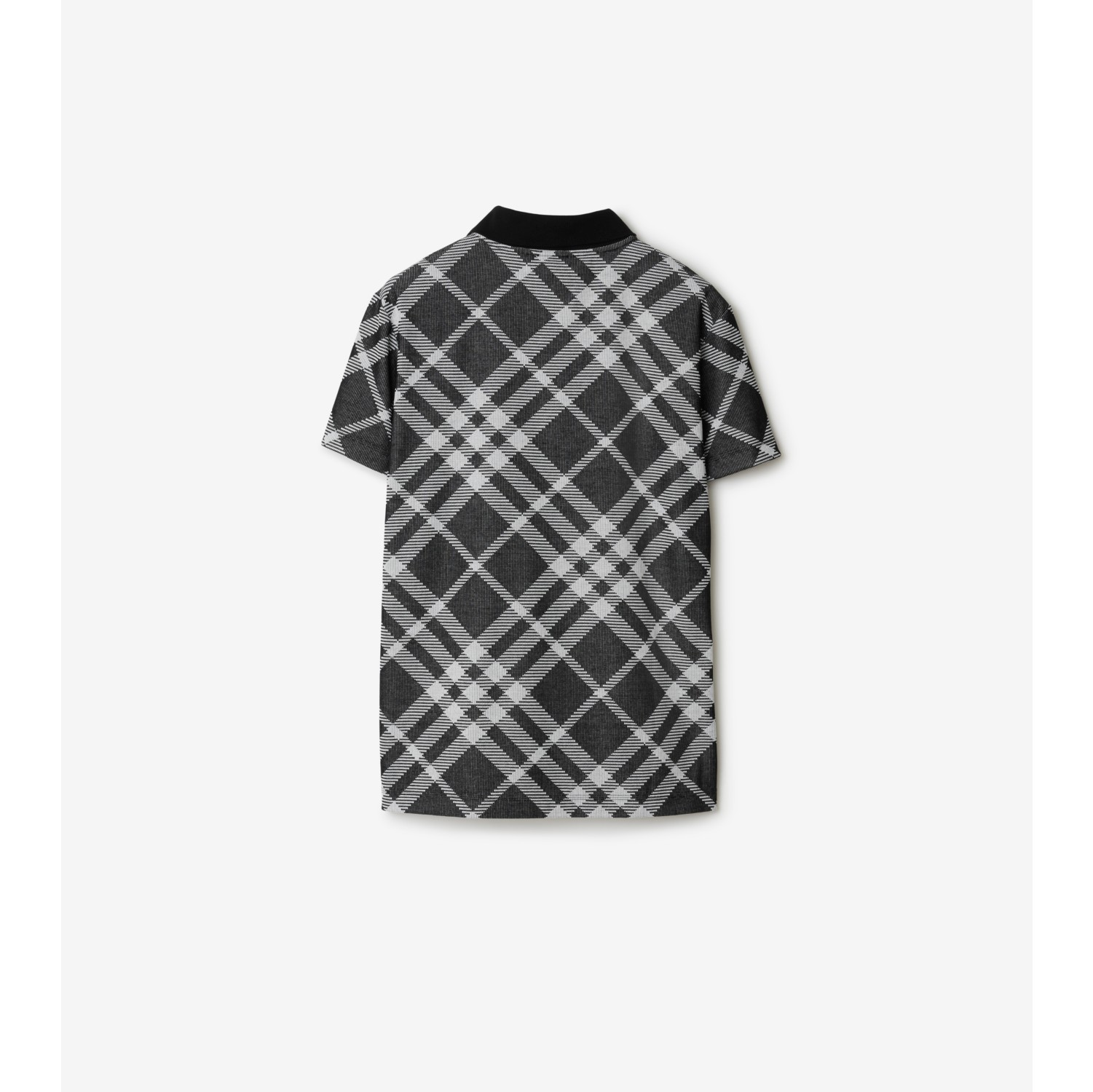 Black burberry polo shirt mens best sale