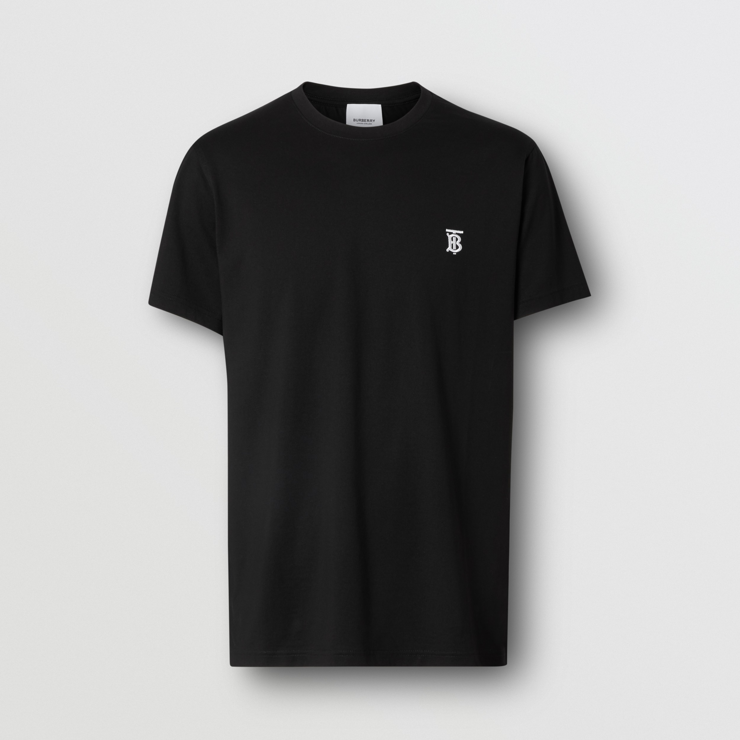 Monogram Motif Cotton T-shirt in Black - Men | Burberry® Official