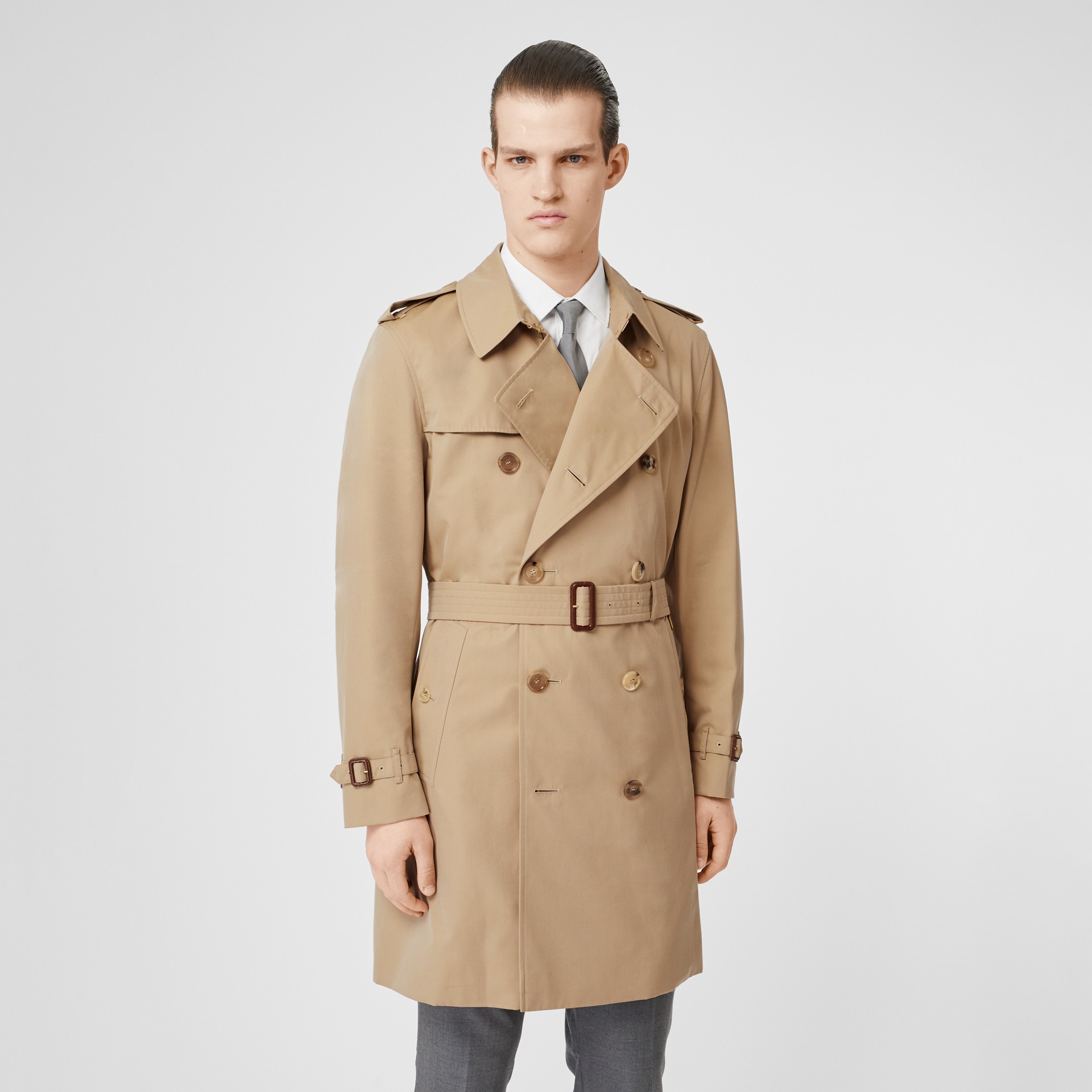 Burberry Trench Coat Blue Men Outer U K Fashion Rain Outfit 4003183 Navy The Kensington Is Long