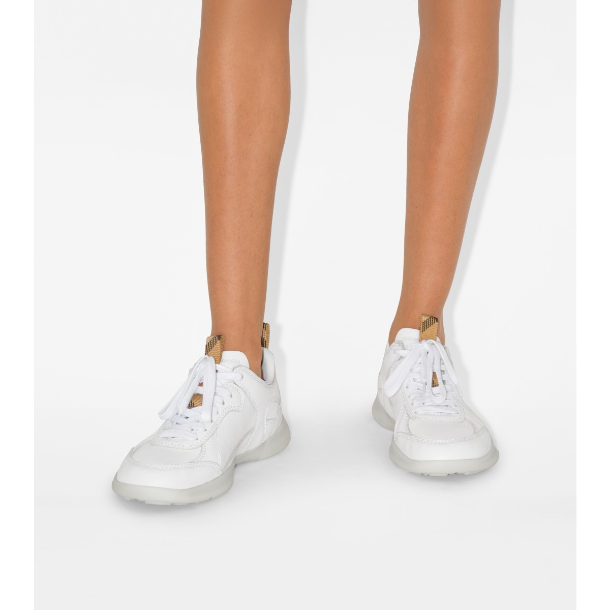  Check Leather Matrix Sneakers