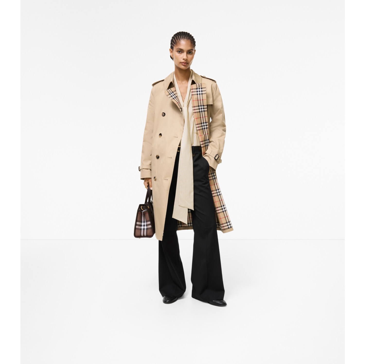 Long Gabardine Lakefield Trench Coat