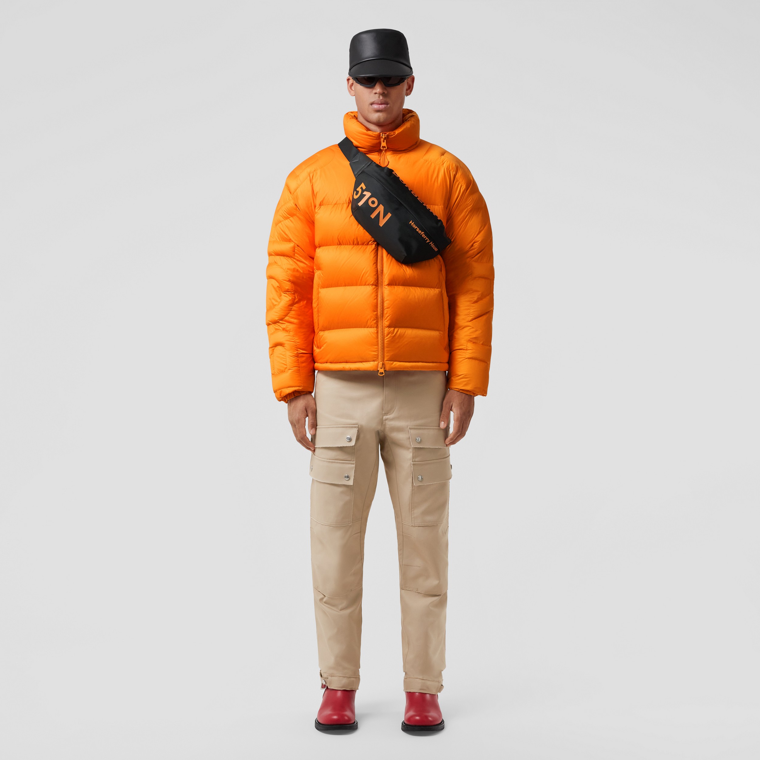 Pantalon cargo en gabardine de coton avec logo brodé (Fauve Doux) - Homme | Site officiel Burberry® - 4