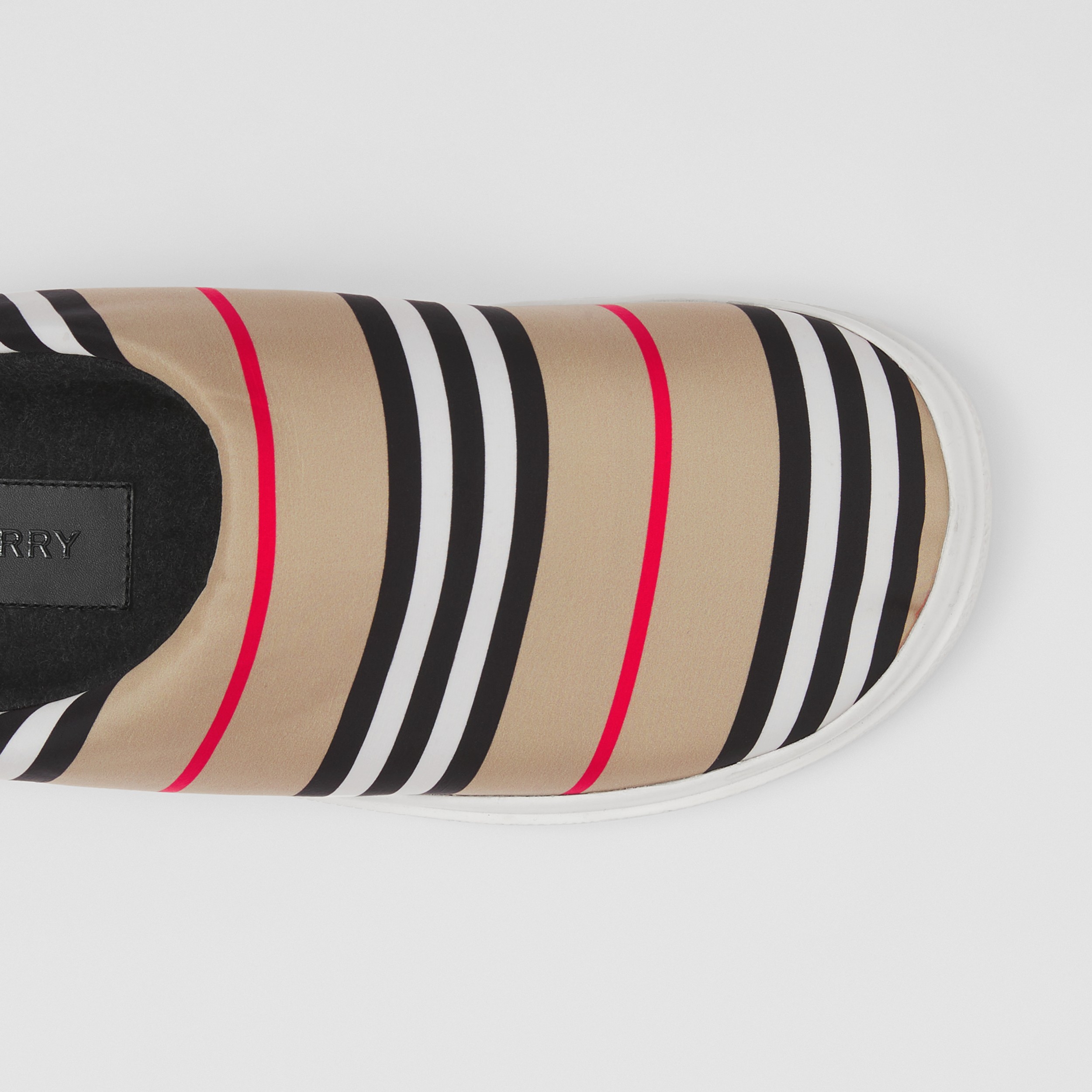 Icon Stripe Nylon Slippers in Archive Beige - Women | Burberry® Official - 2