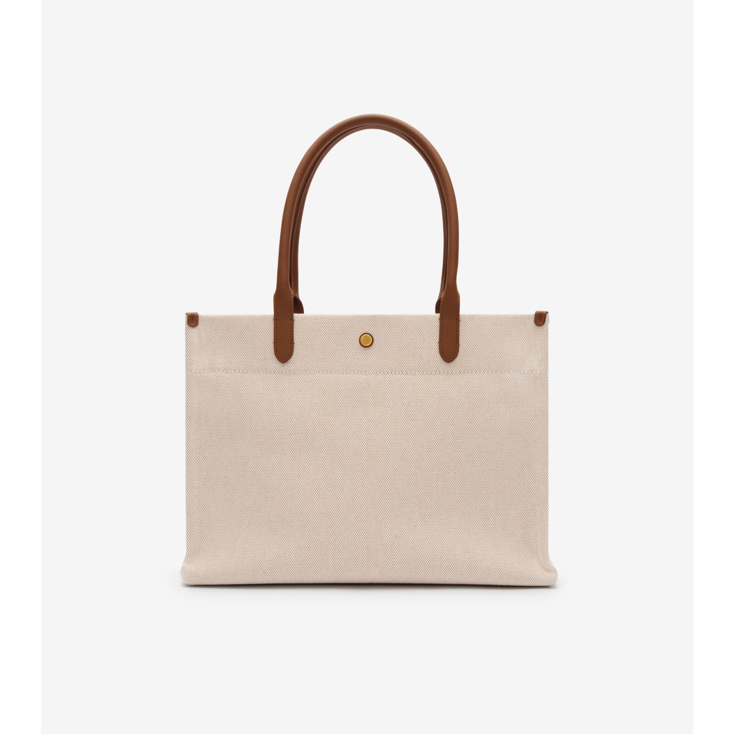 Medium Clovelly Tote in Natural white - Women, Cotton | Burberry