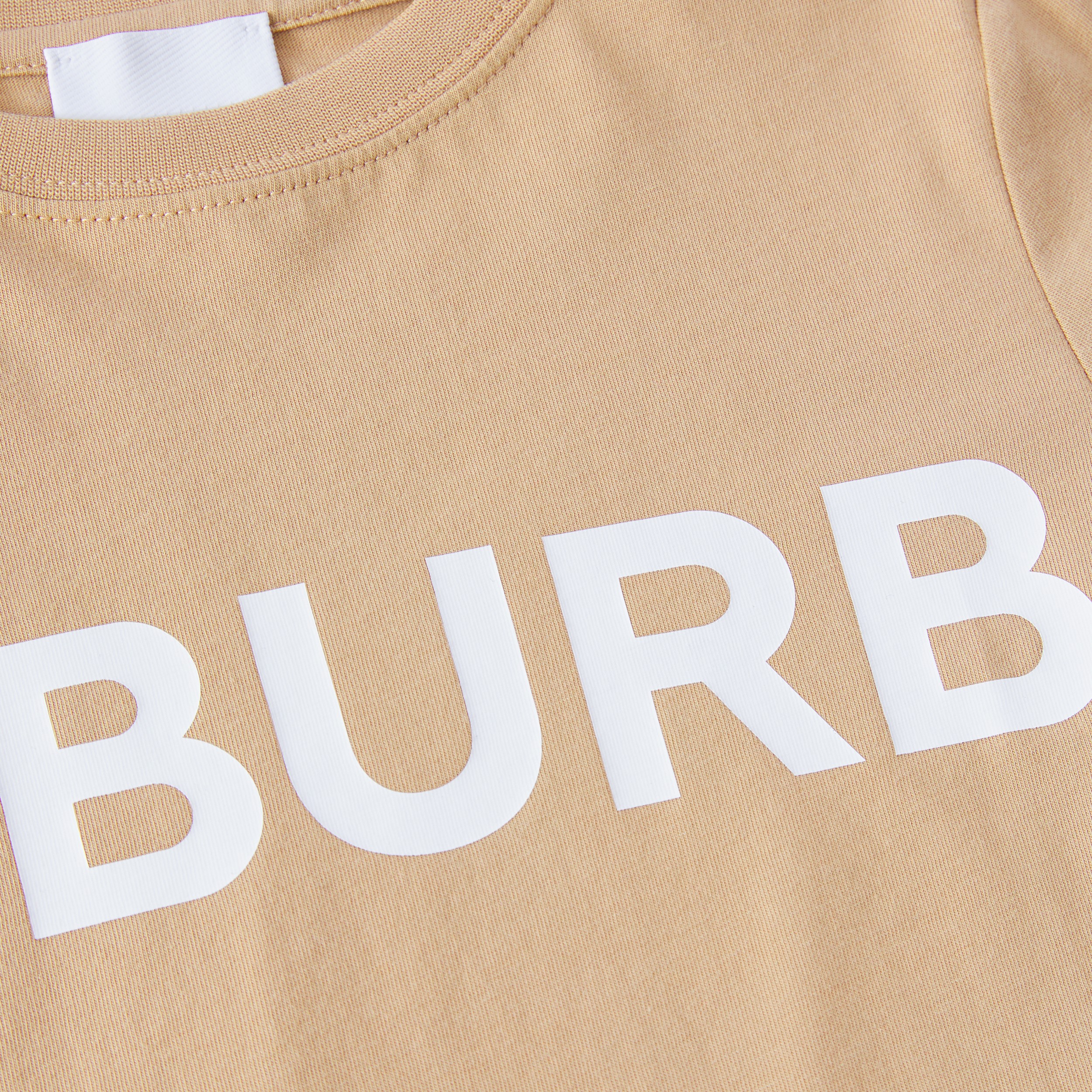 Camiseta de algodão com estampa Horseferry (Bege Clássico) | Burberry® oficial - 2