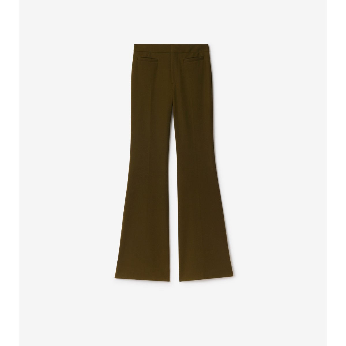 Burberry Wool-blended Fine Tailored Trousers In Furrow