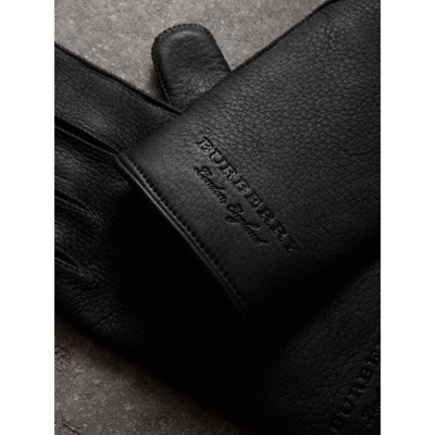 burberry leather gloves sale