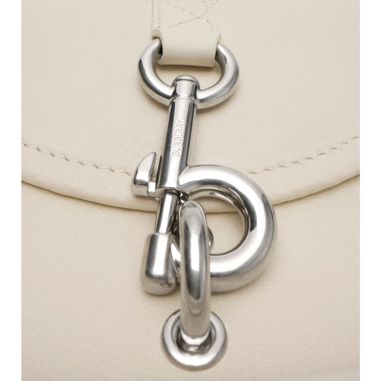 Mini B Clip Messenger Bag in Soap beige - Women | Burberry® Official