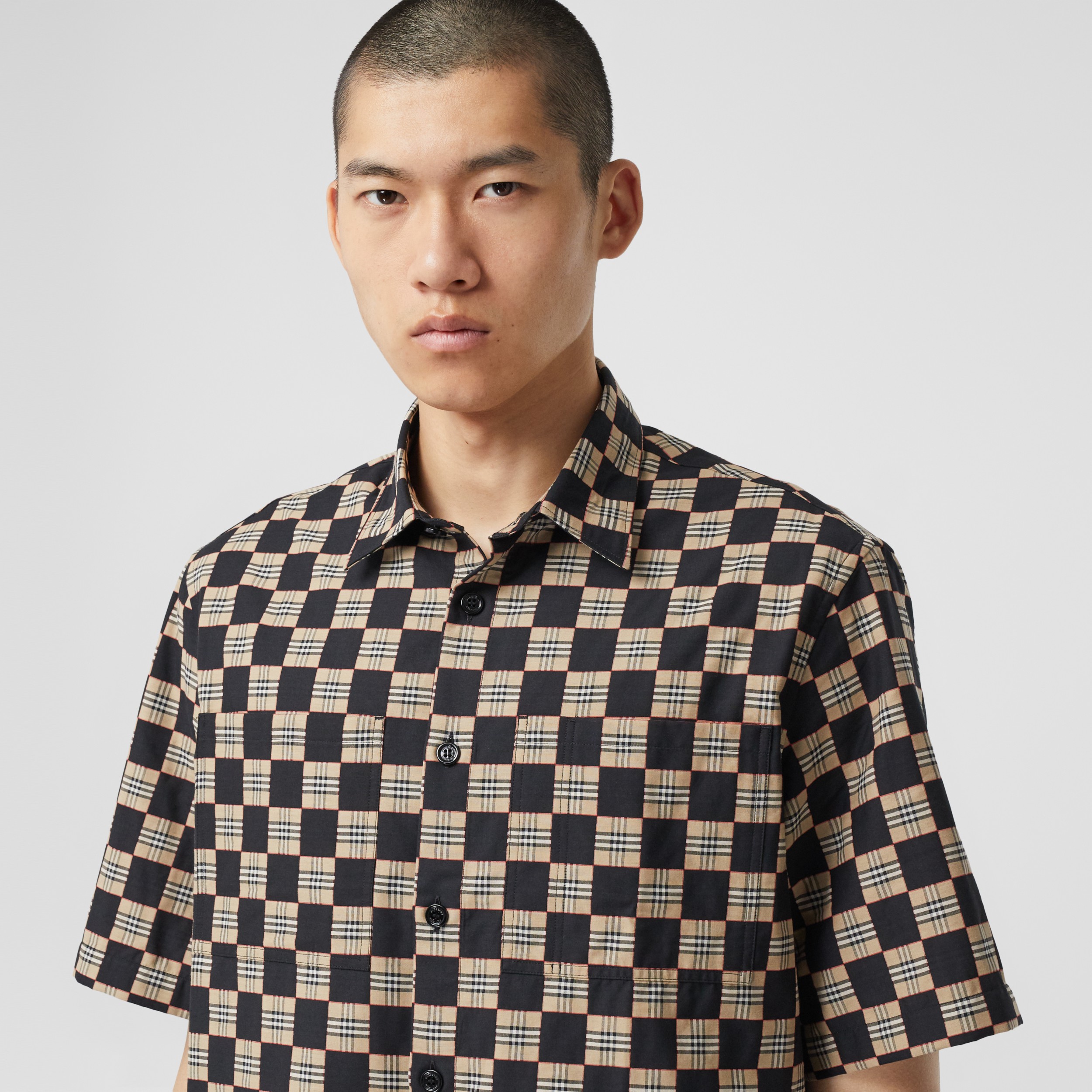 burberry men's short sleeve shirts