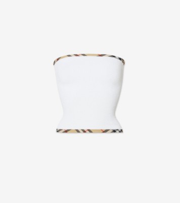 Devyn Swim Skirt/Tube Top in White - Women, Nylon | Burberry® Official