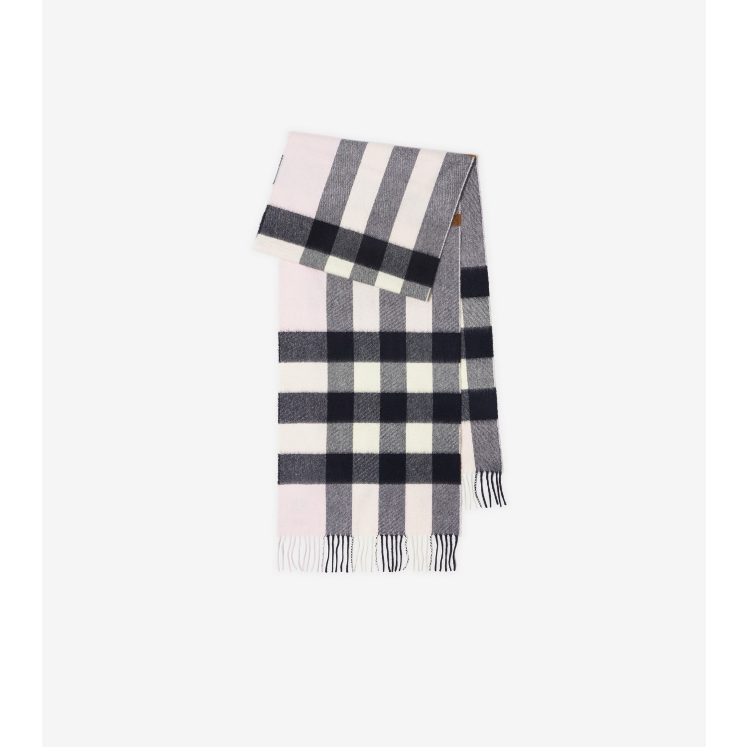 Check Cashmere Scarf in Pale candy pink Burberry Official