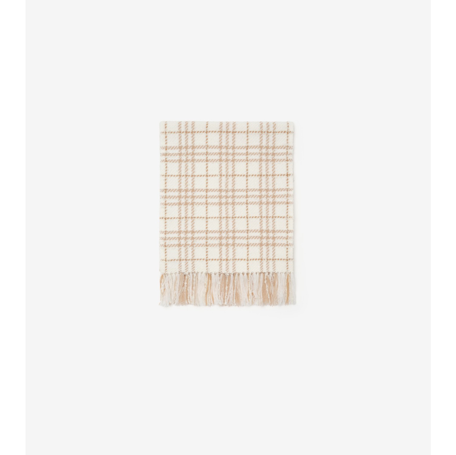 Écharpe en bouclé Check avec ornements