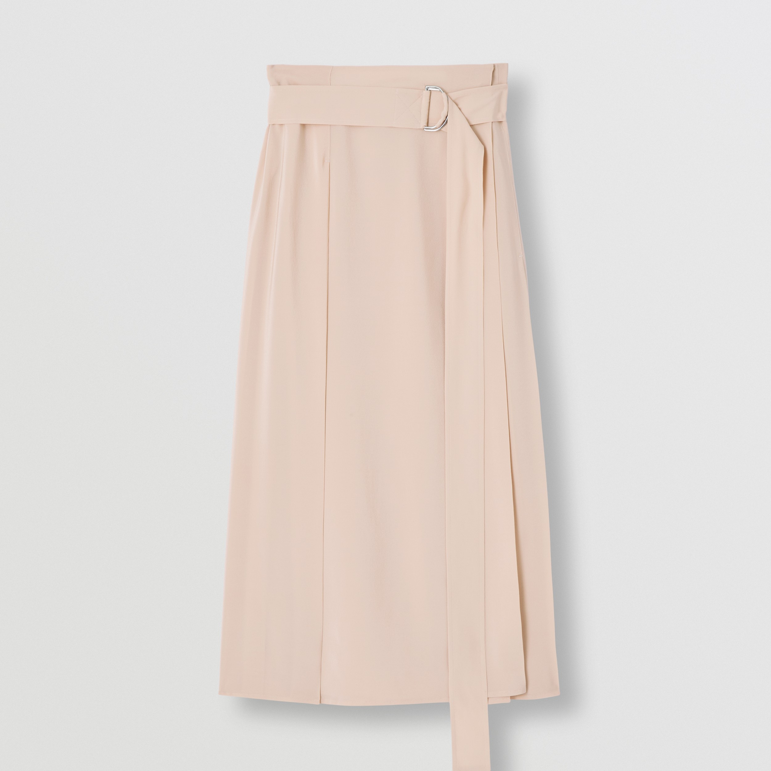 Vacant Powerful Descriptive Pleated Silk Crepe de Chine Skirt in Soft Taupe - Women | Burberry® Official