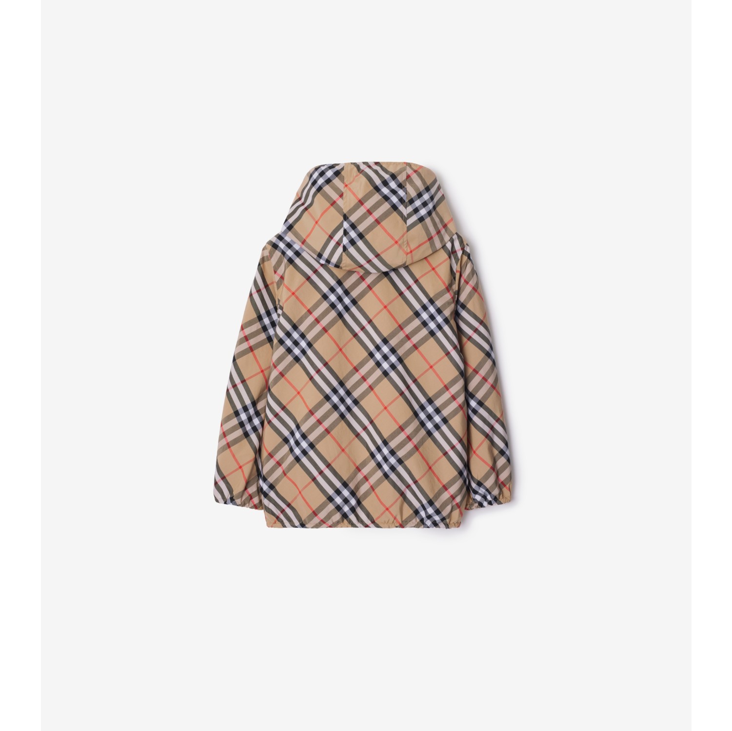 Reversible Check Cotton Blend Jacket