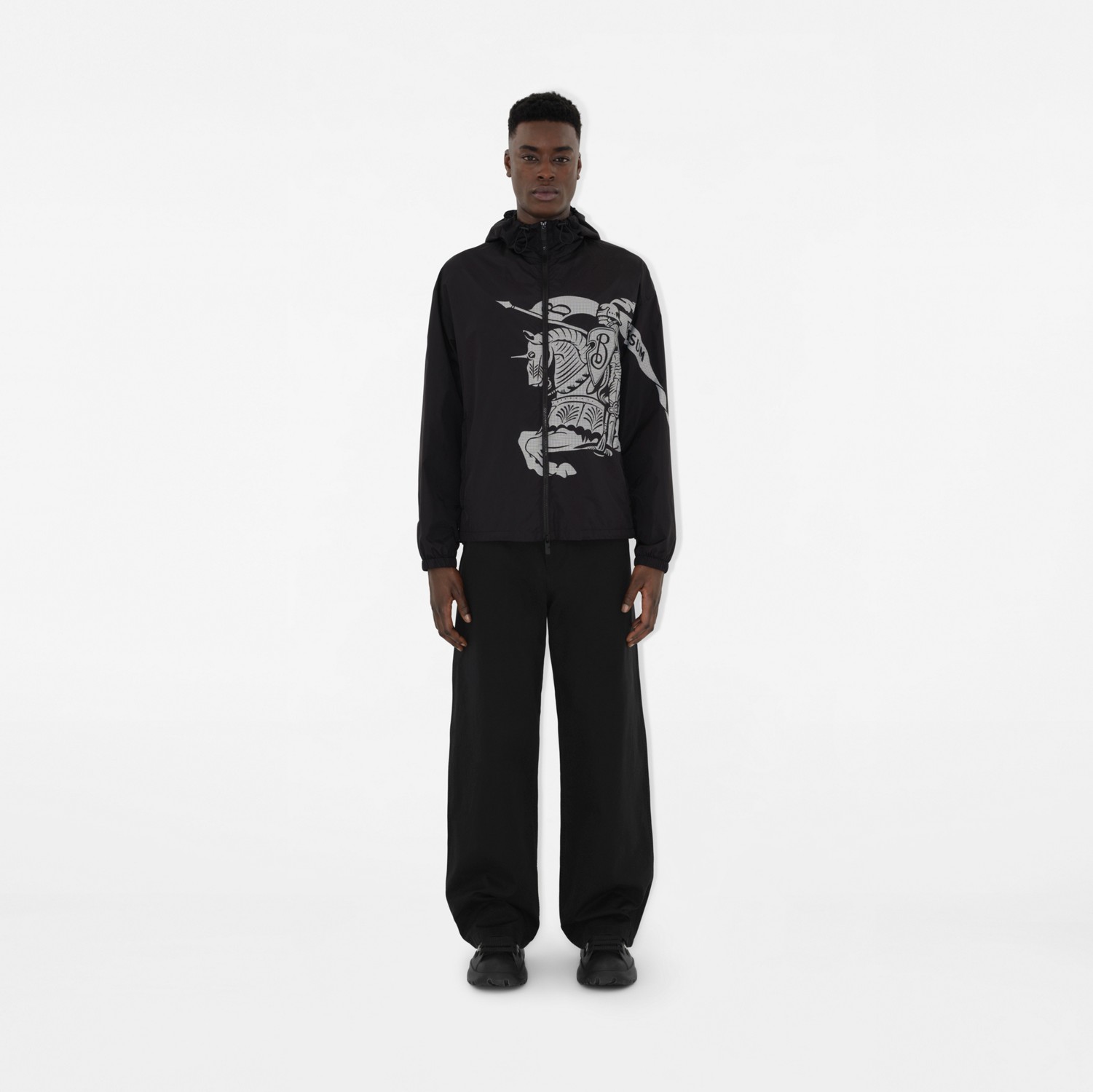 EKD Nylon Jacket in Black - Men | Burberry® Official EKD Nylon Jacket in Black - Men | Burberry® Official