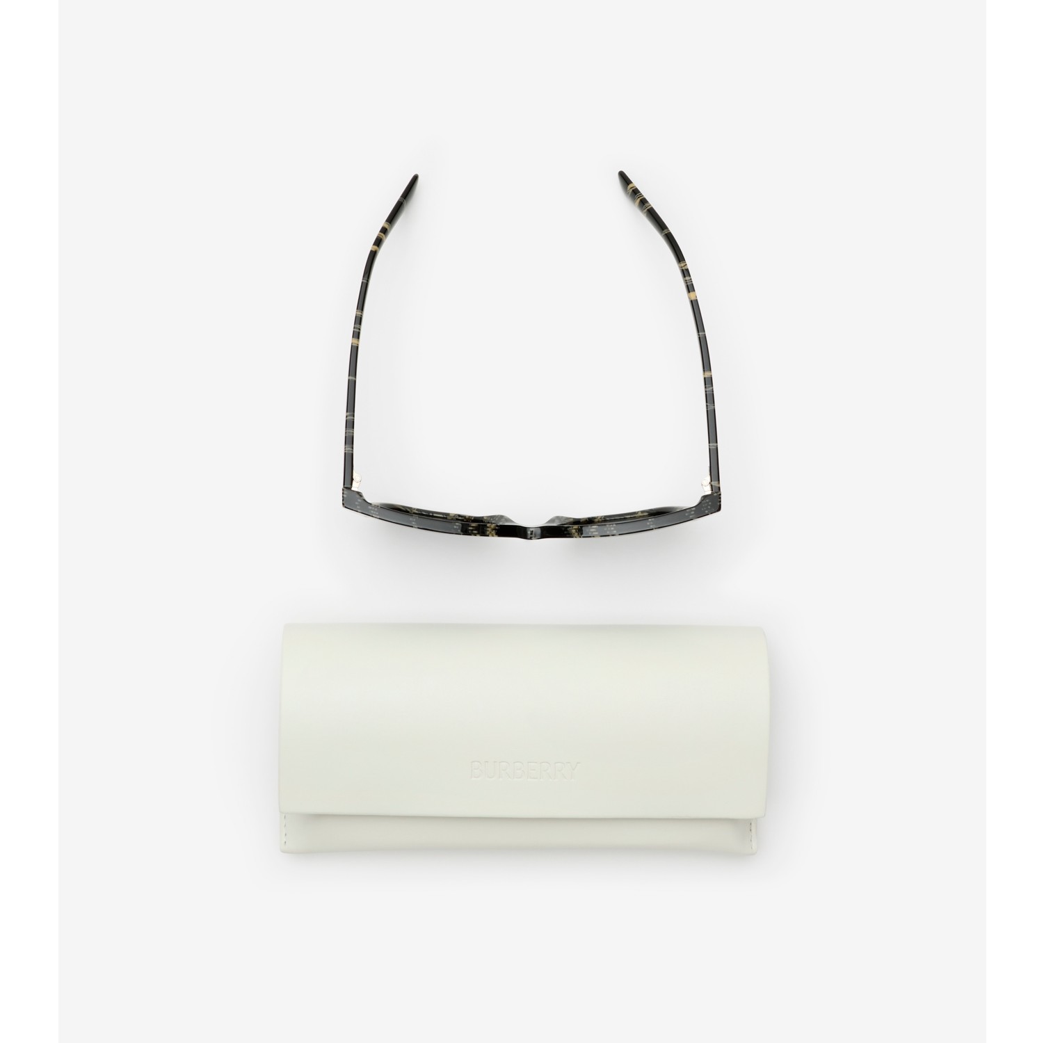 Check Square Sunglasses​ in Calico beige/grey - Women | Burberry® Official