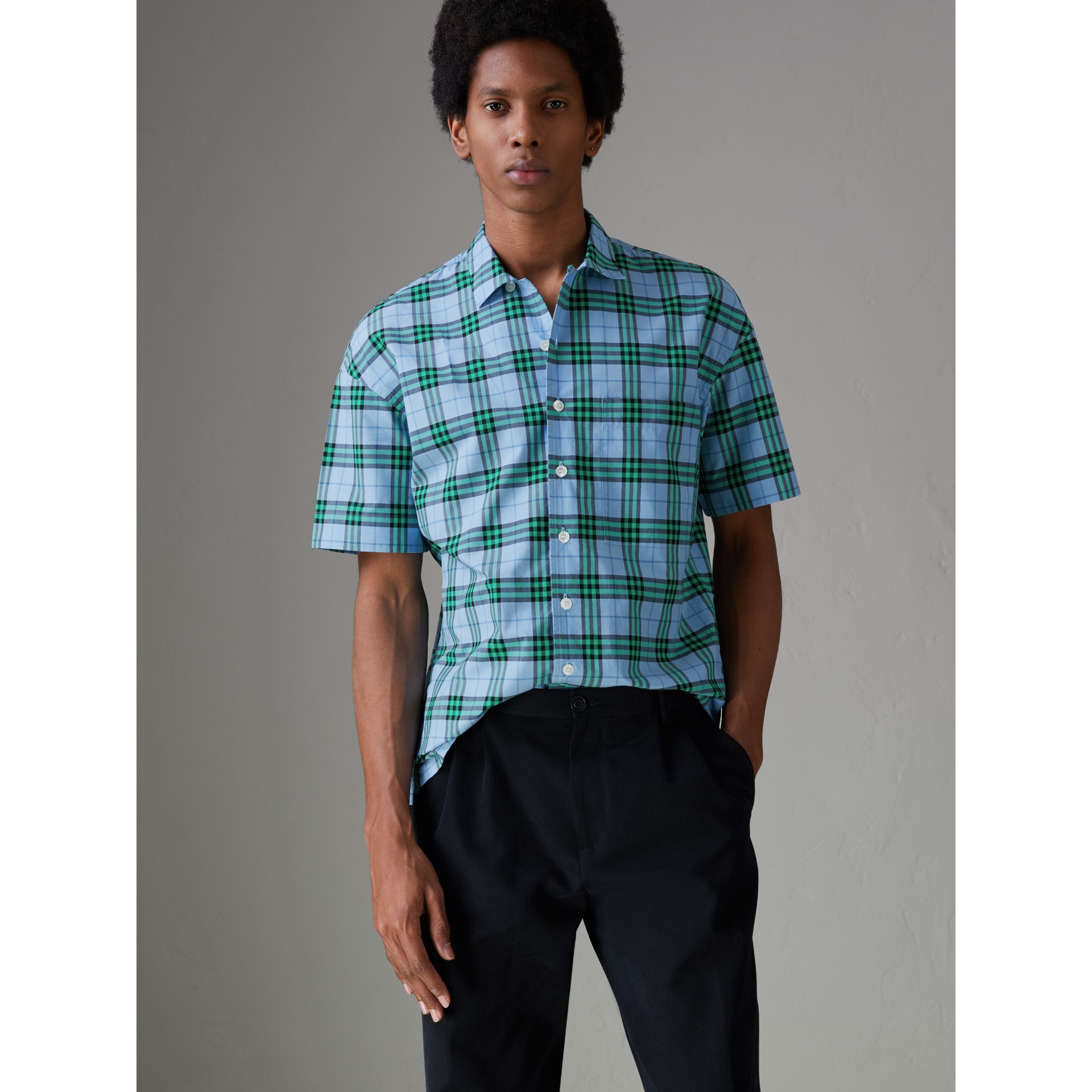 mens short sleeve burberry shirts