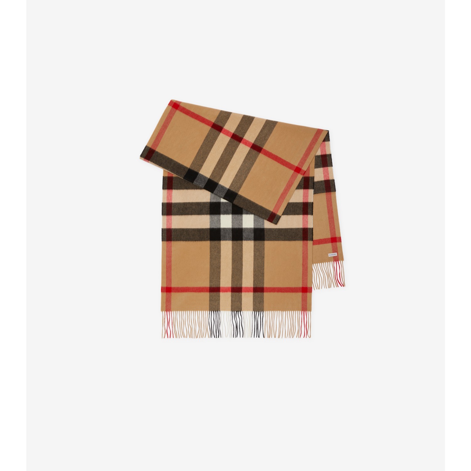 Burberry classic outlet check cashmere scarf