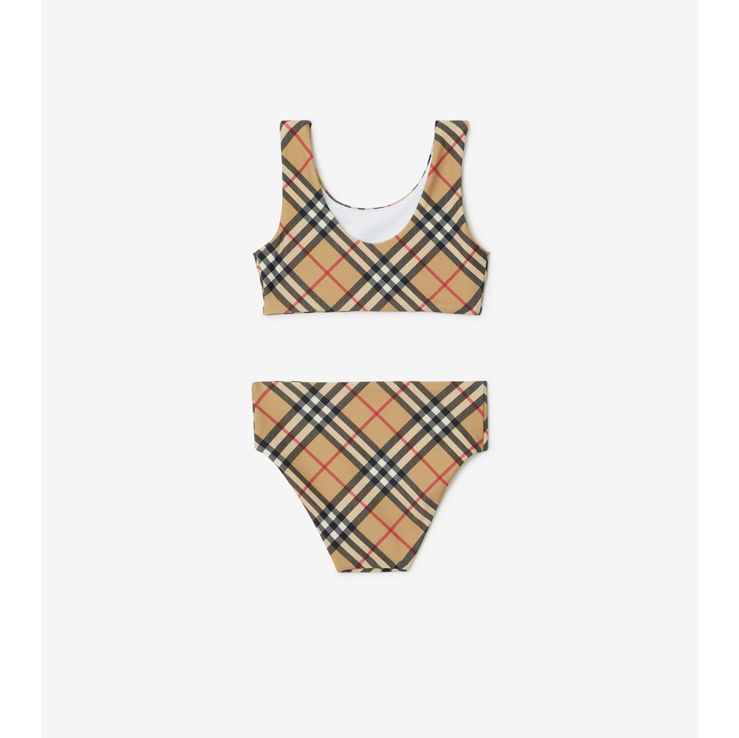 Check Print Bikini in Archive beige Burberry Official