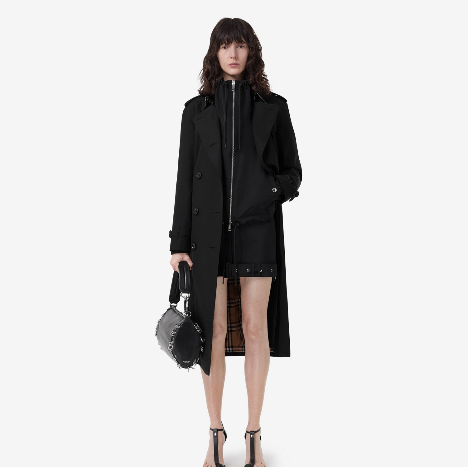 Trench Heritage long The Waterloo (Noir) - Femme | Site officiel Burberry®