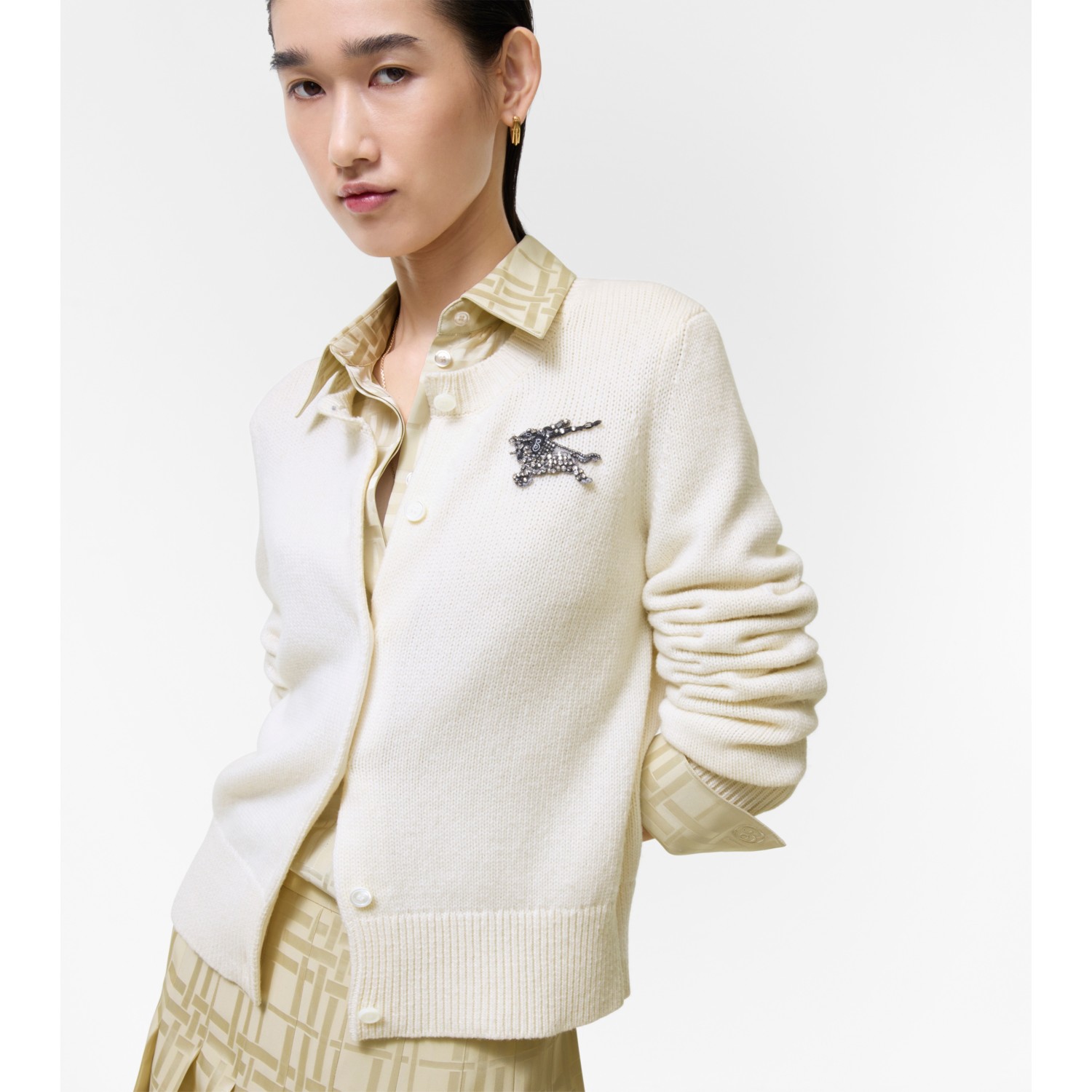Knight Wool Cashmere Cardigan - thumbnail 6