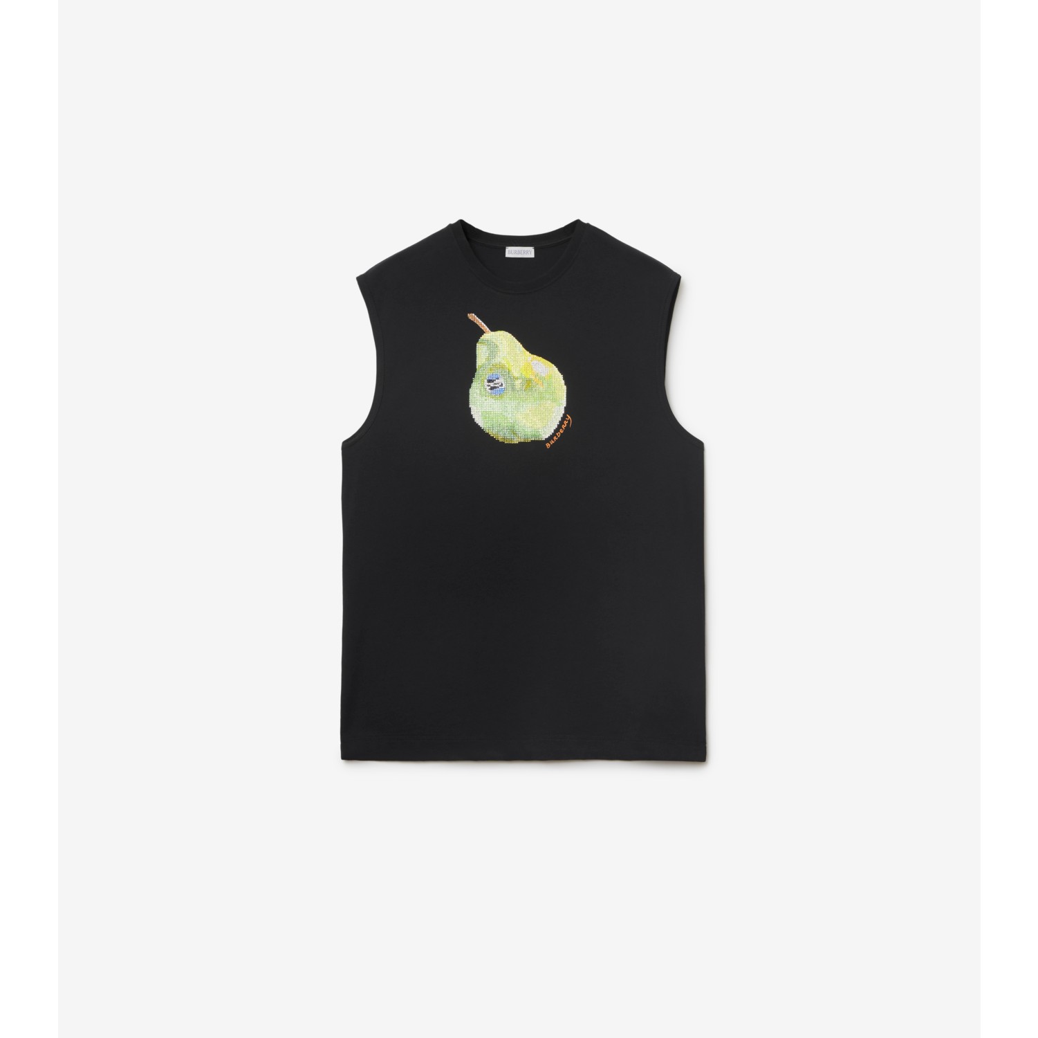 Pear Cotton Vest in Black - Men | Burberry® Official