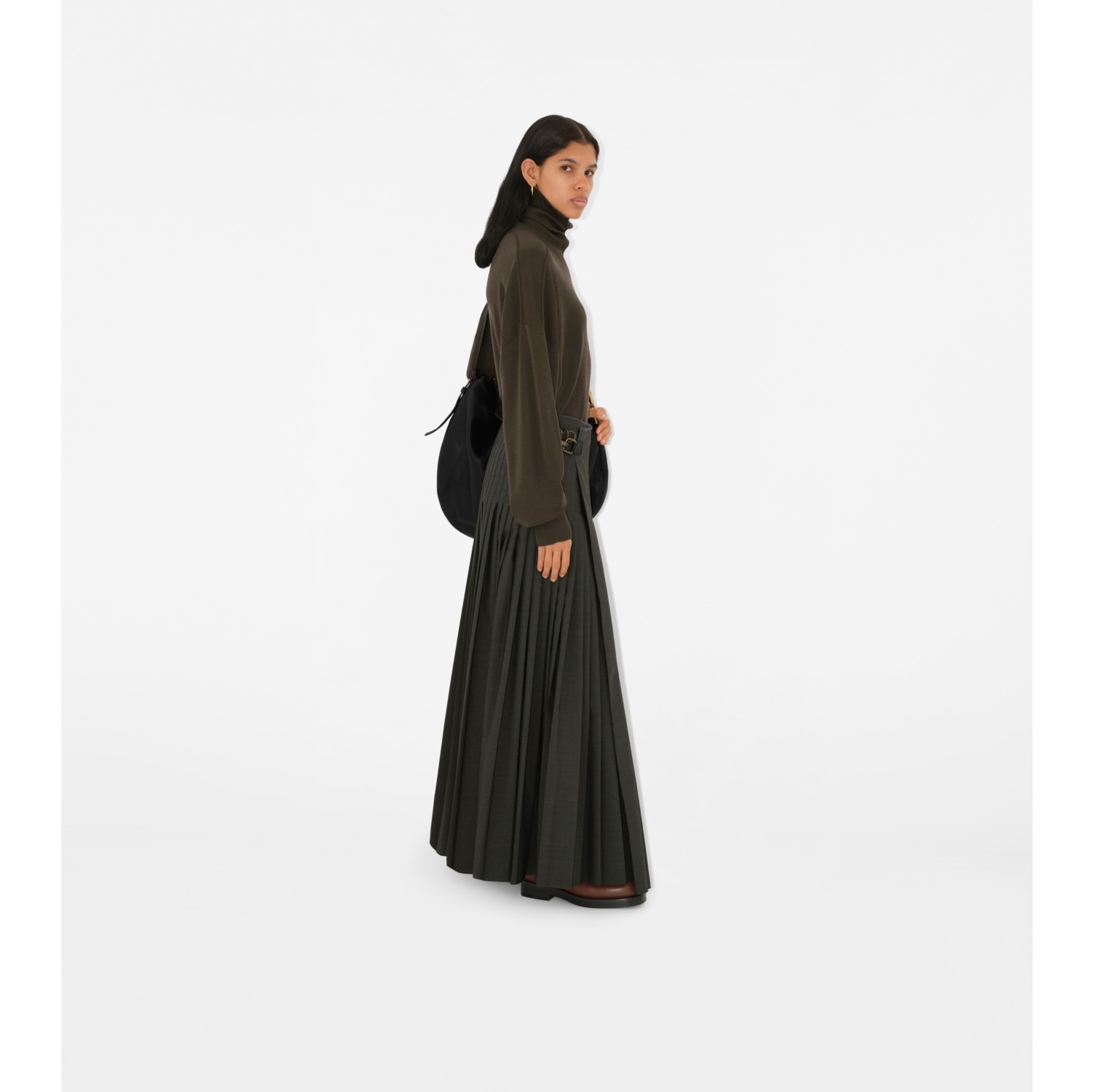 Wool Mohair Maxi Kilt