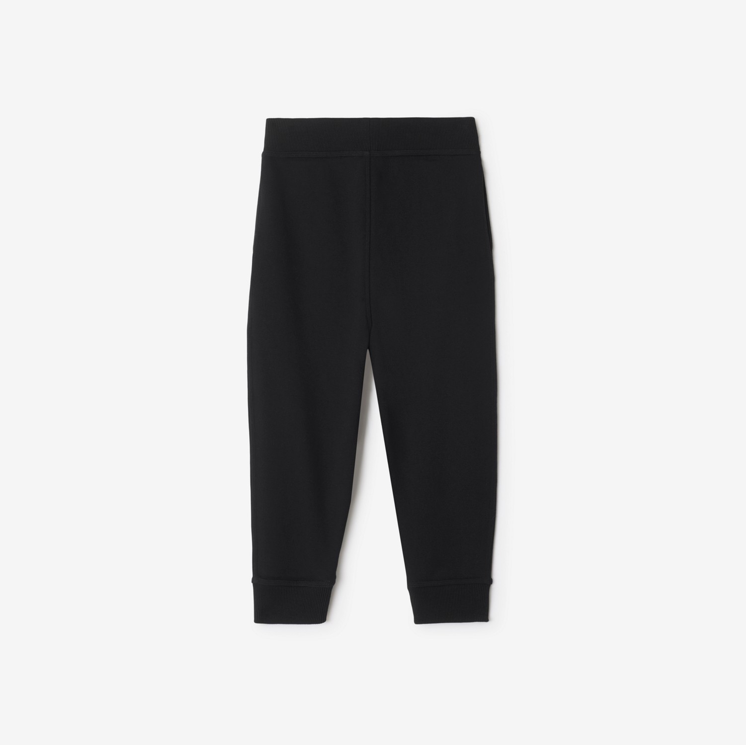 Check Label Cotton Jogging Pants in Black | Burberry® Official Check Label Cotton Jogging Pants in Black | Burberry® Official