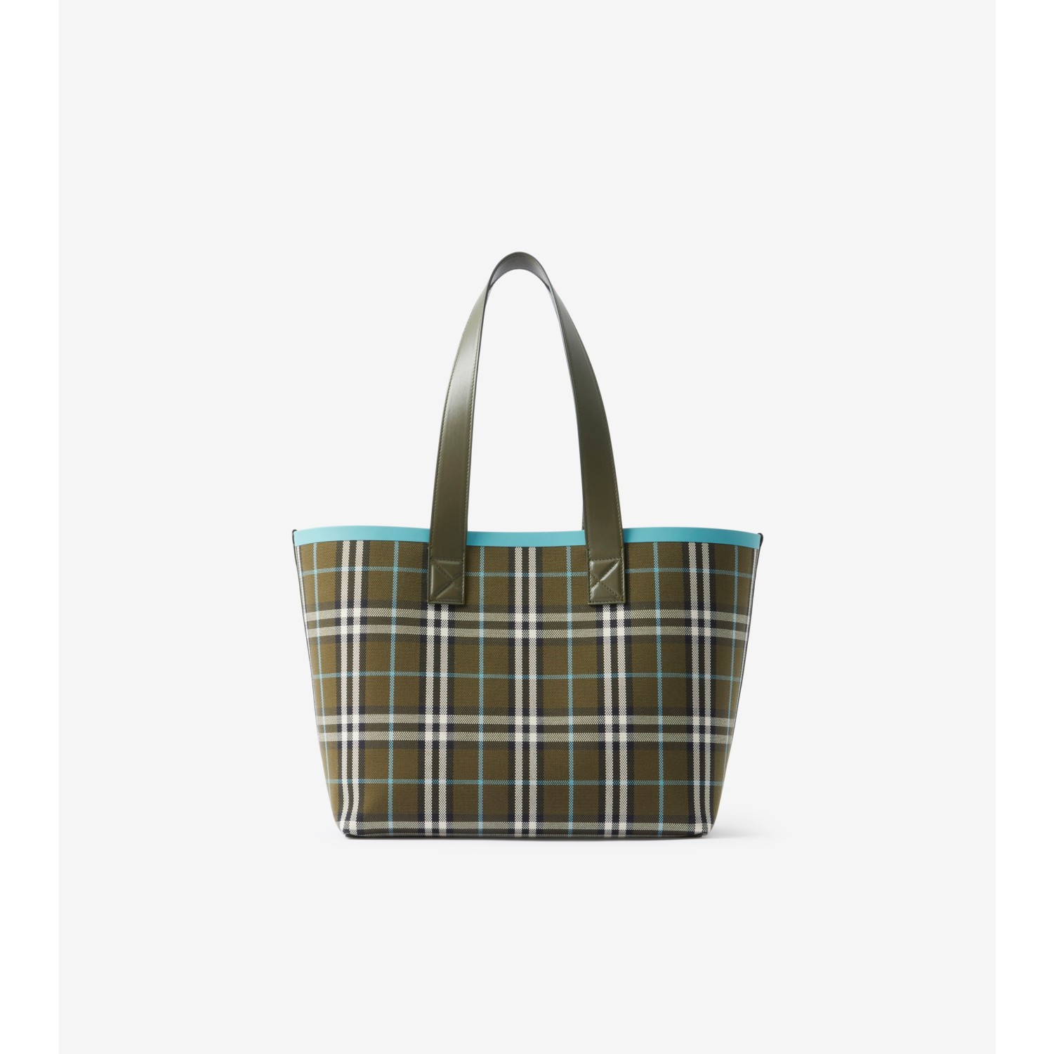 Burberry plaid hot sale tote bag