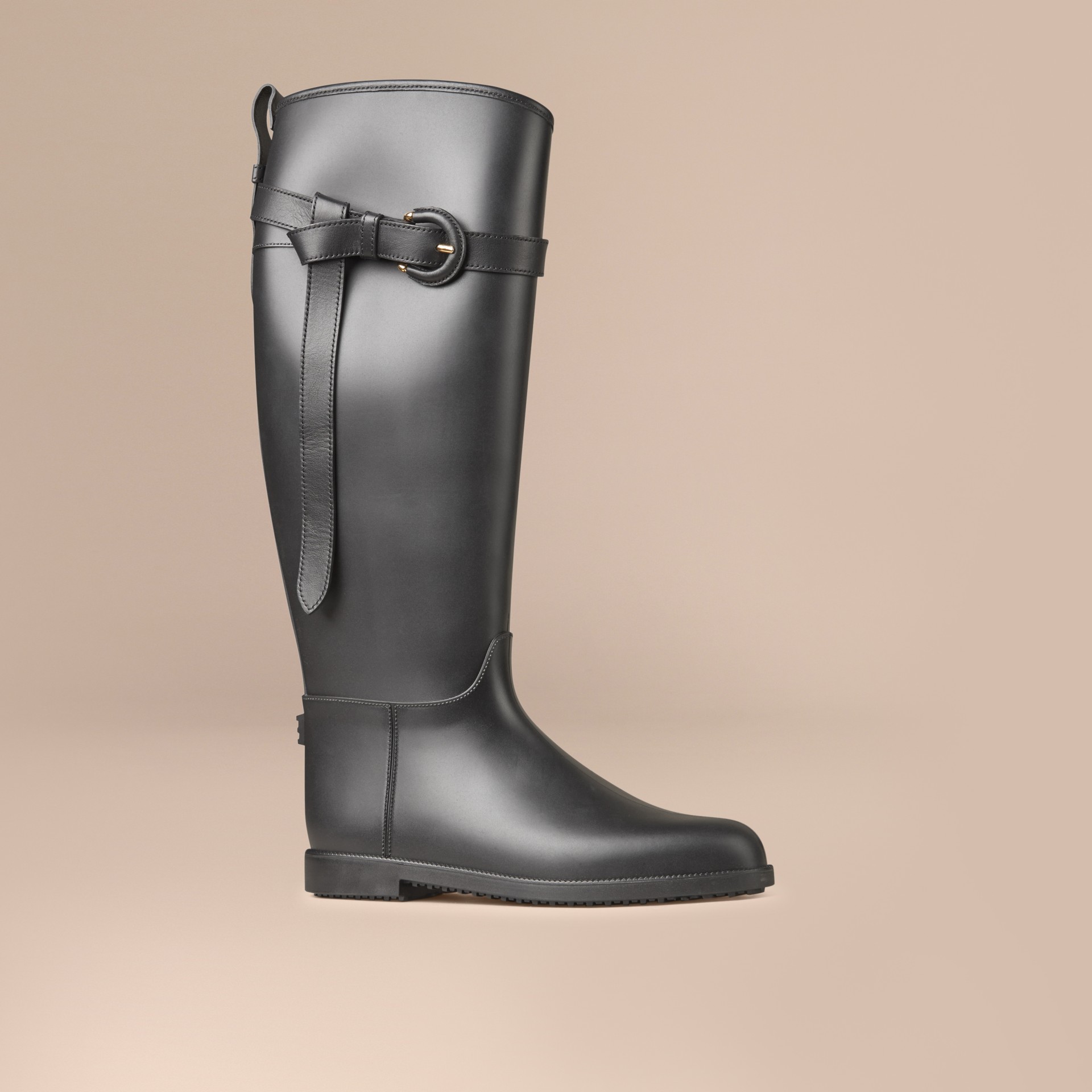 Belted Equestrian Rain Boots Burberry