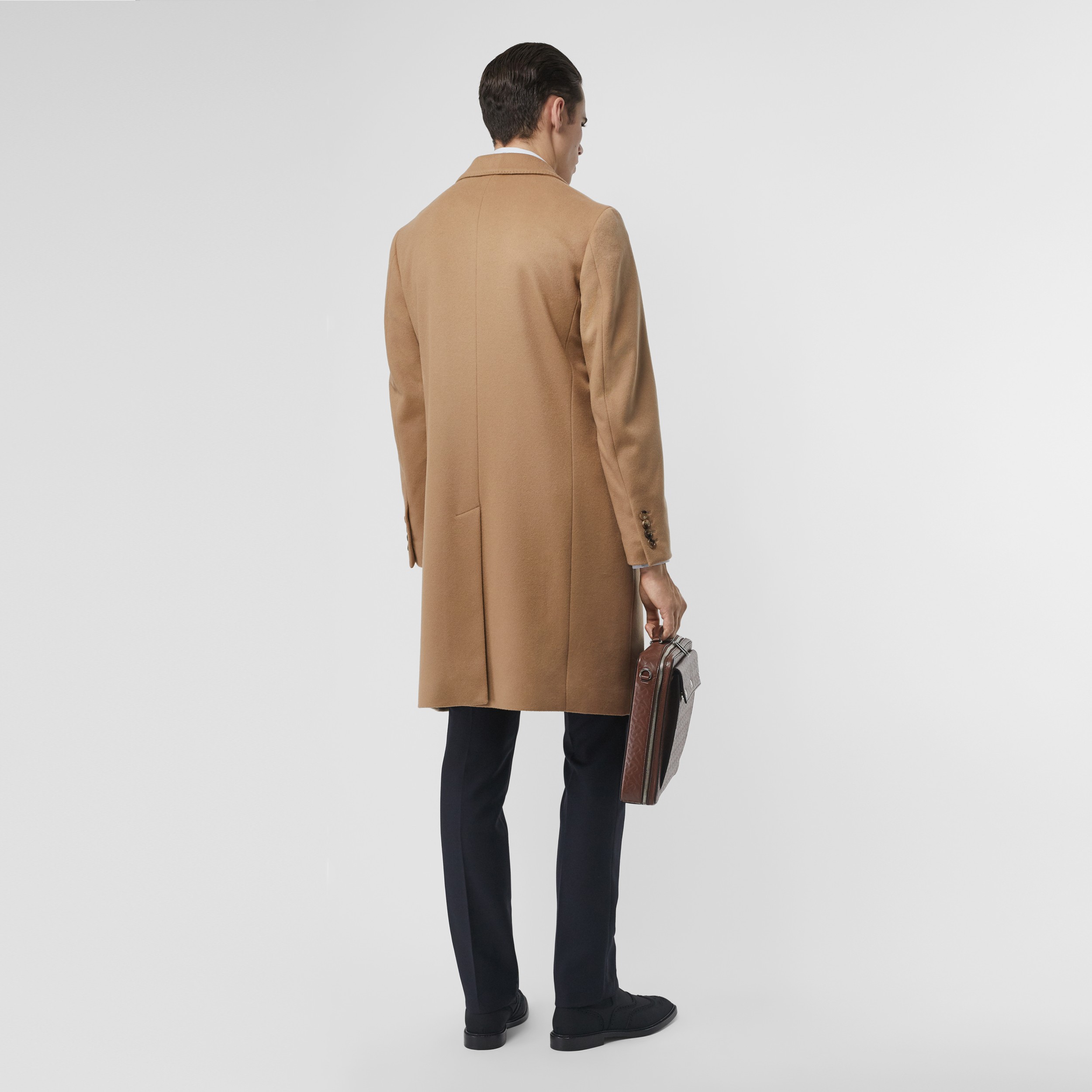Wool Cashmere Tailored Coat in Camel - Men | Burberry United States