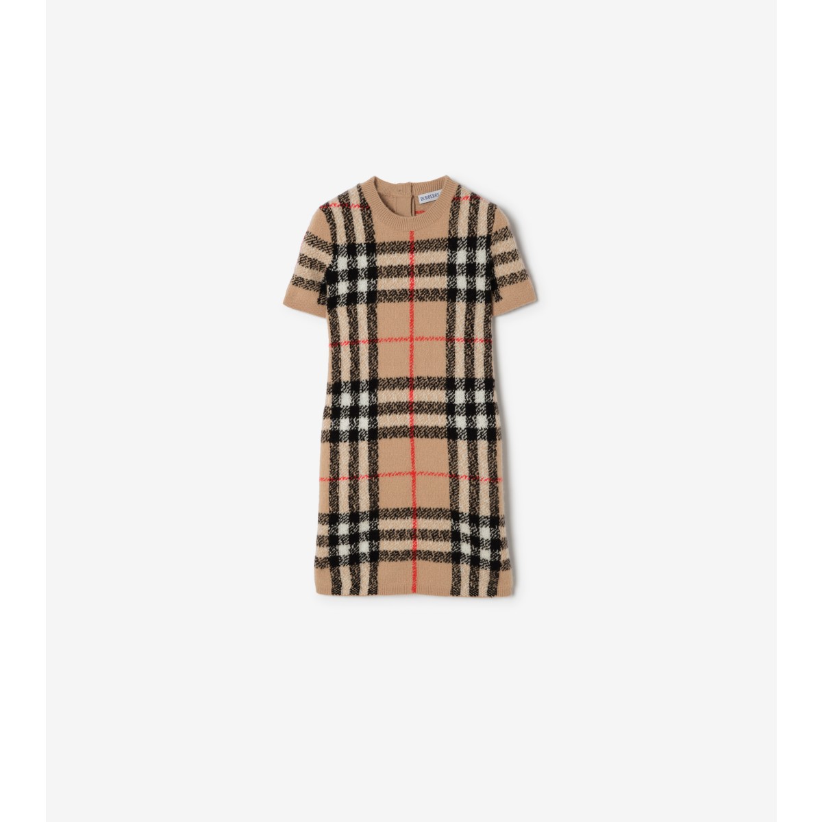  Check Wool Cashmere Dress