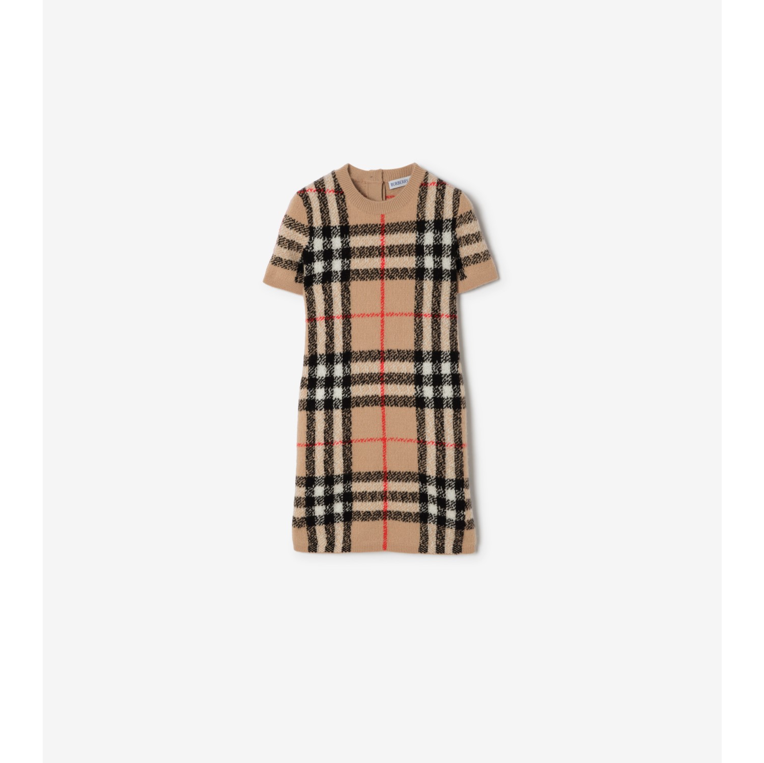Check Wool Cashmere Dress